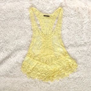 Knitted Lace Cover-up Top